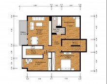 Grundriss + Kaarst + zentrumsnah + ca. 94 m� + Balkon + 3 Schlafzimmer + Dachgeschoss +