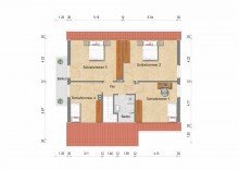 Obergeschoss + Holzb�ttgen + Einfamilienhaus + Bj. 1955 + ca. 500 m� Grundst�ck + ca. 130 m� Wohnfl�che + Garage +