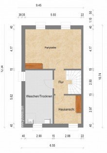 Kellergeschoss + Kaarst + DHH + Bj. 2003 + 111 m� Wohnfl�che + 222 m� Grundst�ck +  Garage +