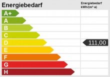 Energieskala + Kaarst + 3-Zimmerwohnung + Bj. 1969 + ca. 82 m� Wohnfl�che + 1. OG  + Balkon + Garage +