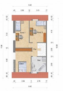 Obergeschoss + Kaarst + DHH + Bj. 2003 + 111 m� Wohnfl�che + 222 m� Grundst�ck +  Garage +