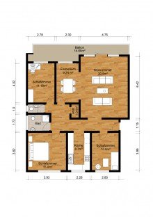 Grundriss + Vermietet + Referenzobjekt in Kaarst +